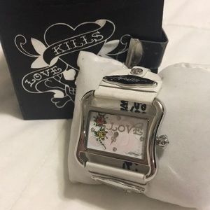 Ed Hardy White Watch